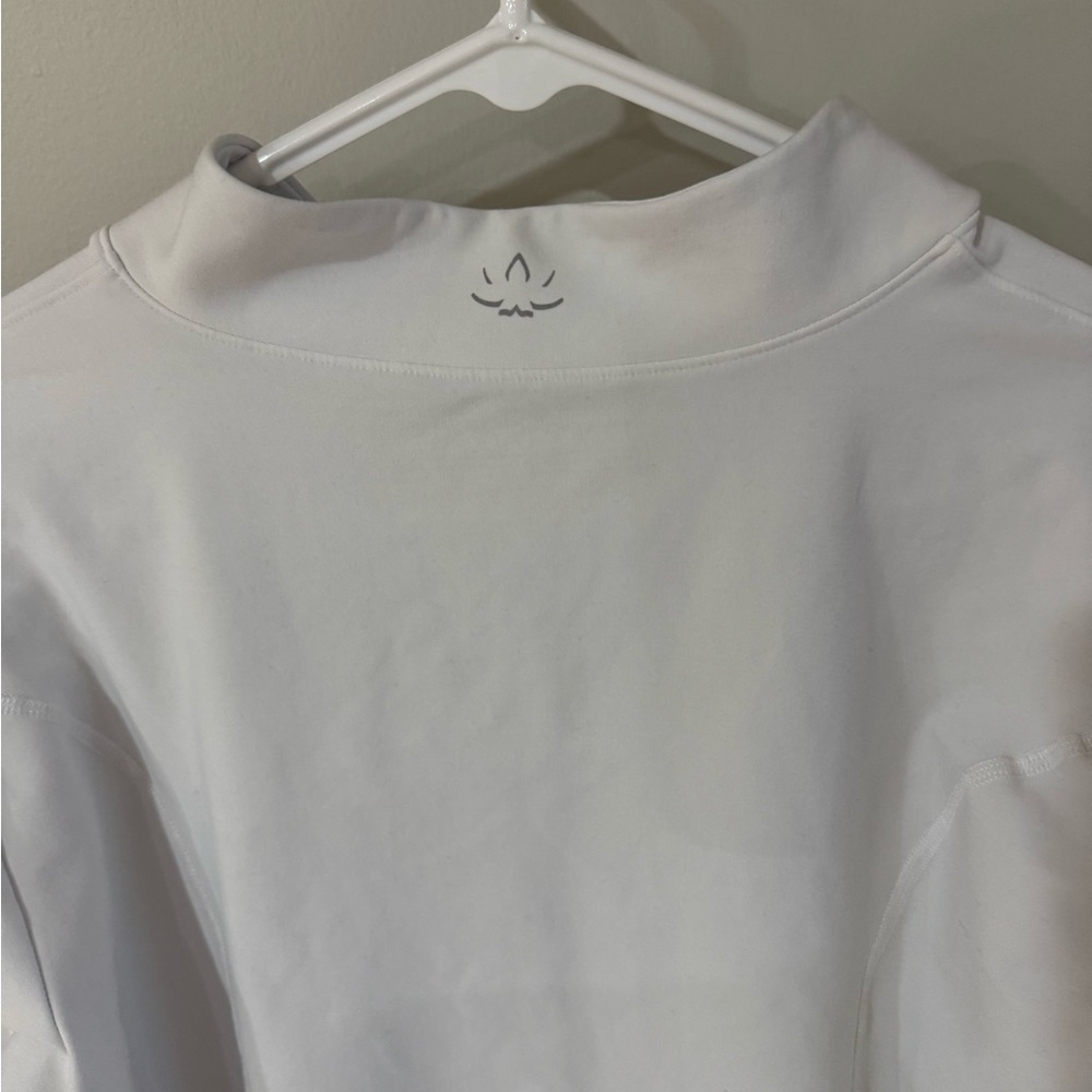 Beyond Yoga On The Go Mock Neck Sweatshirt - Cloud White - Size Extra Large XL - Picture 10 of 14